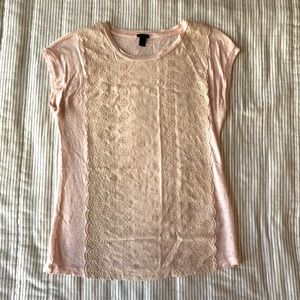 J. Crew Linen Silk Embroidered Shirt XS